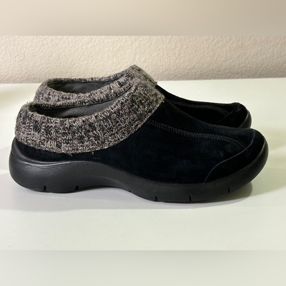 NWOT Dansko Eartha Black Suede & Knit Non Slip Comfort Mule Clog 36EU US 6 - Picture 3 of 9